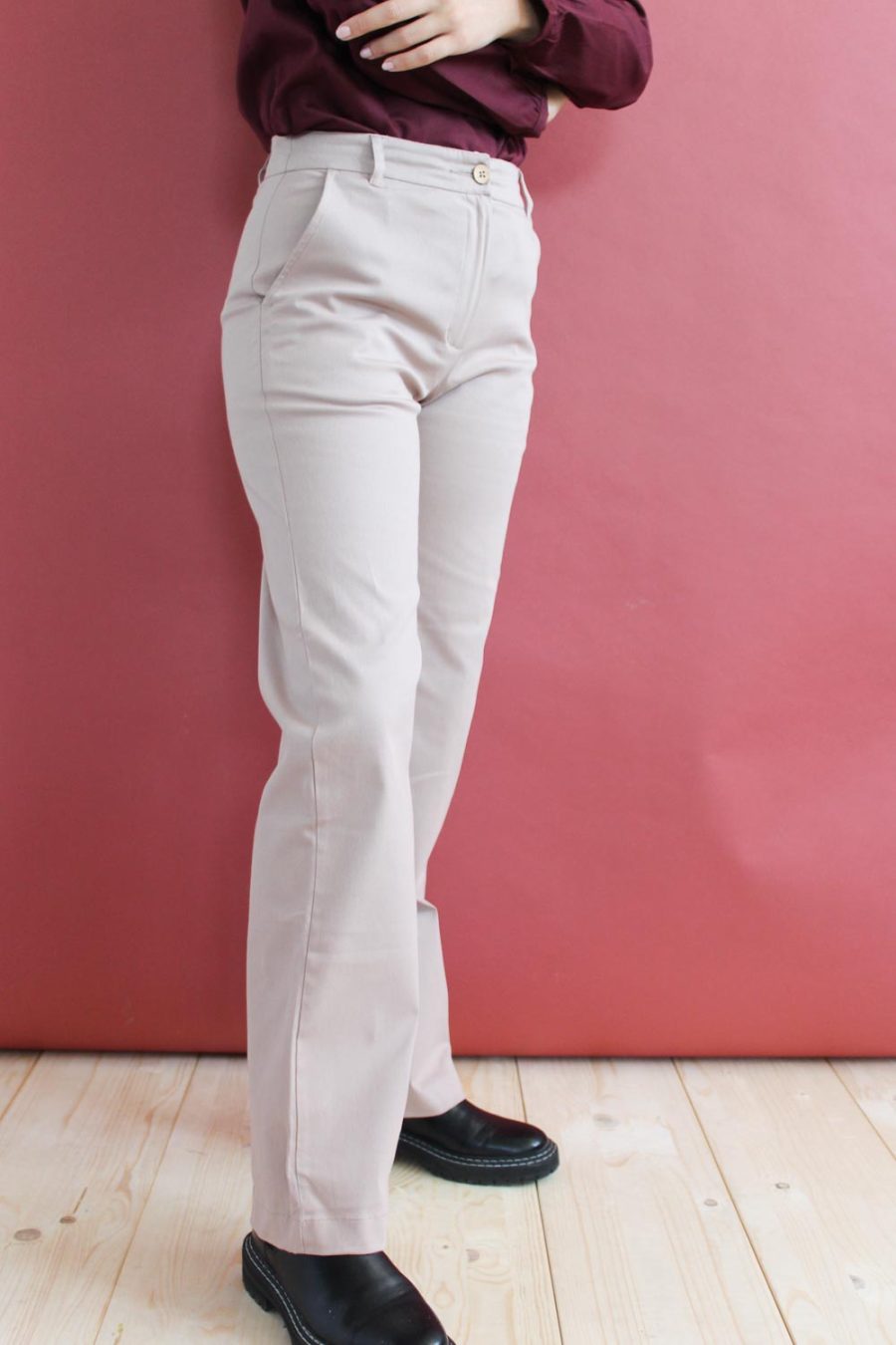 Pantalone Valeriana in twill di cotone stretch - Image 4