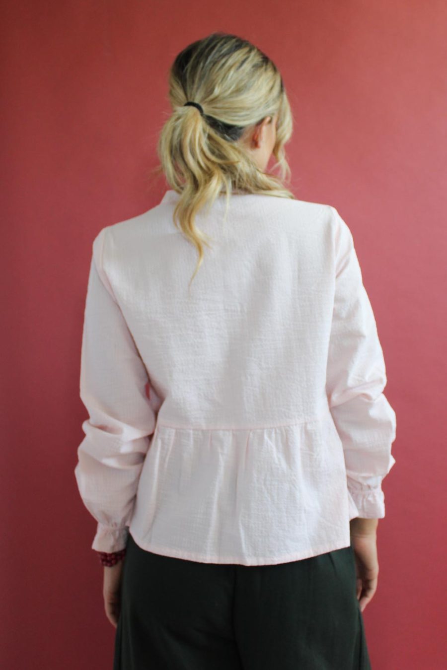 Camicia Cipressina in cotone seersucker - immagine 4