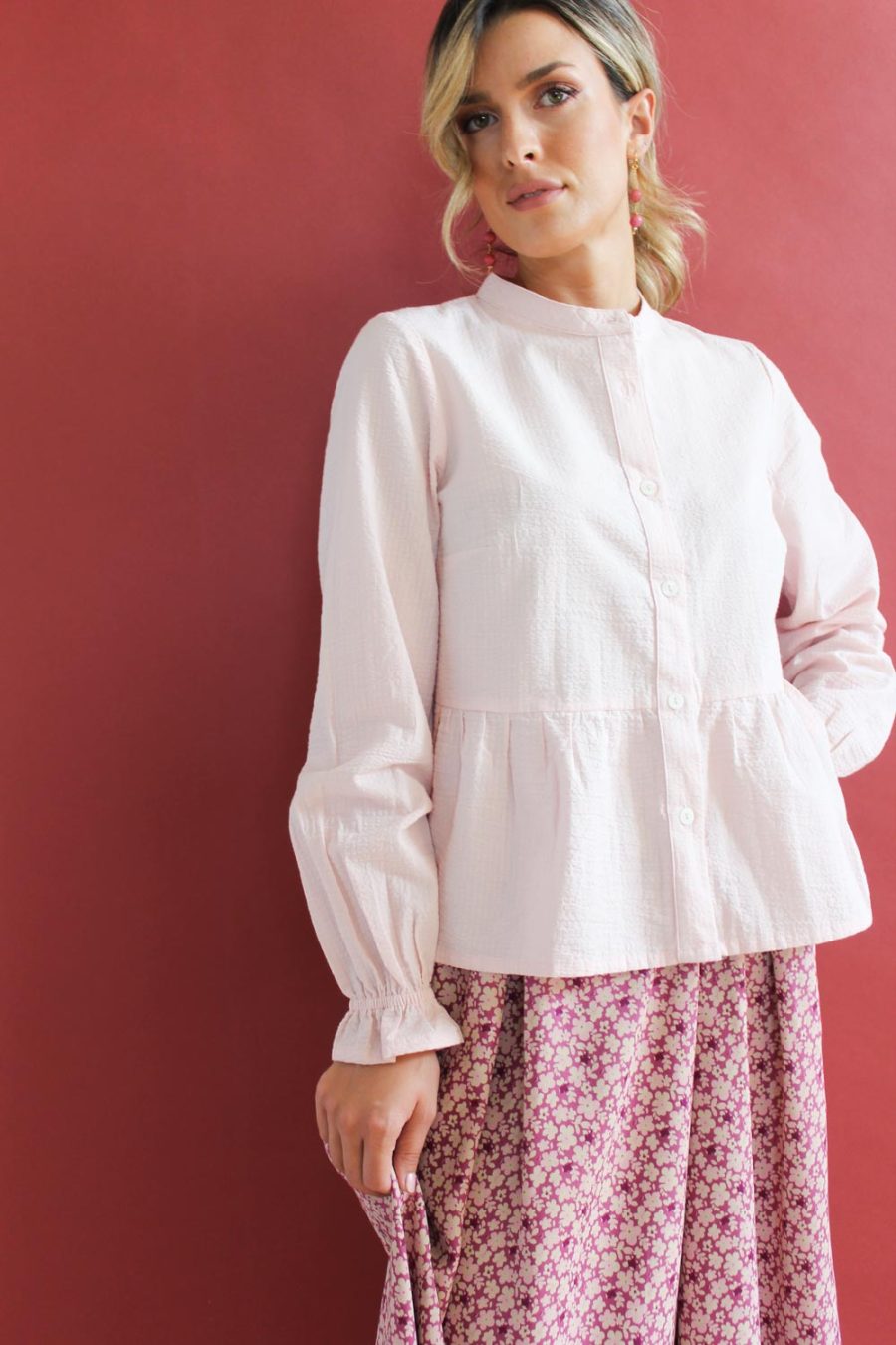 Camicia Cipressina in cotone seersucker - immagine 6