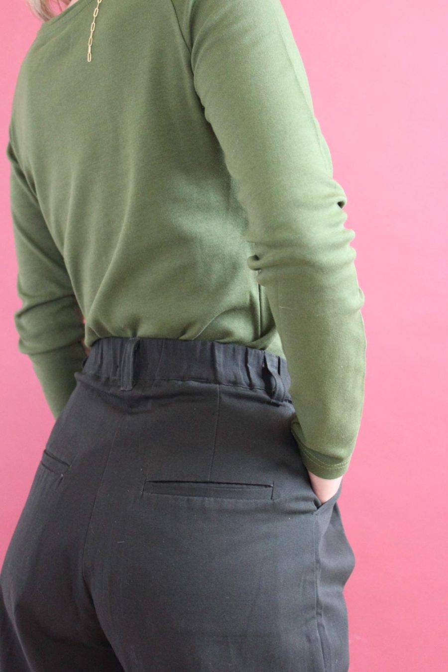 Pantalone Baggy in cotone operato - Image 6