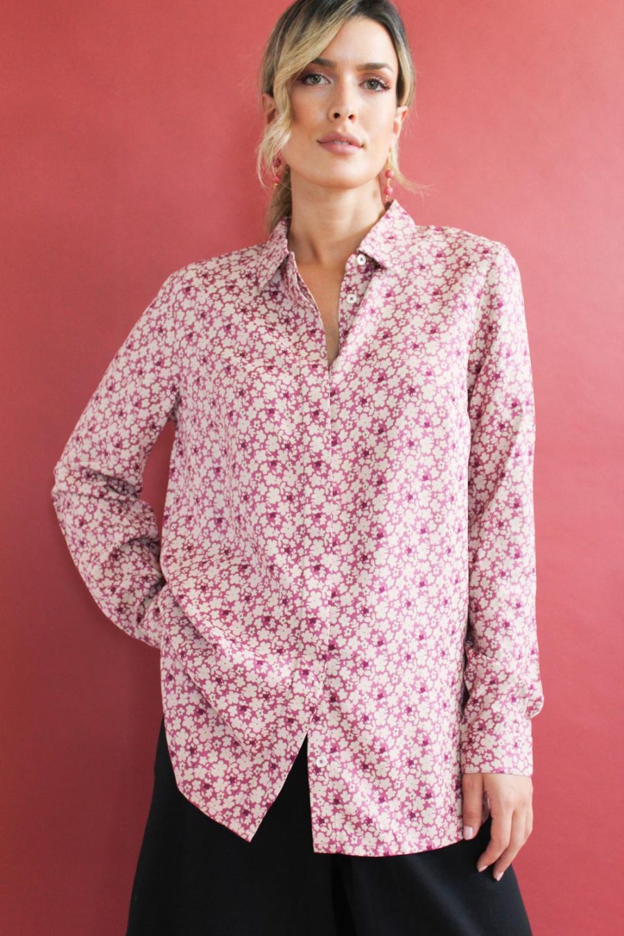 Camicia Alba in viscosa stampata - Image 2
