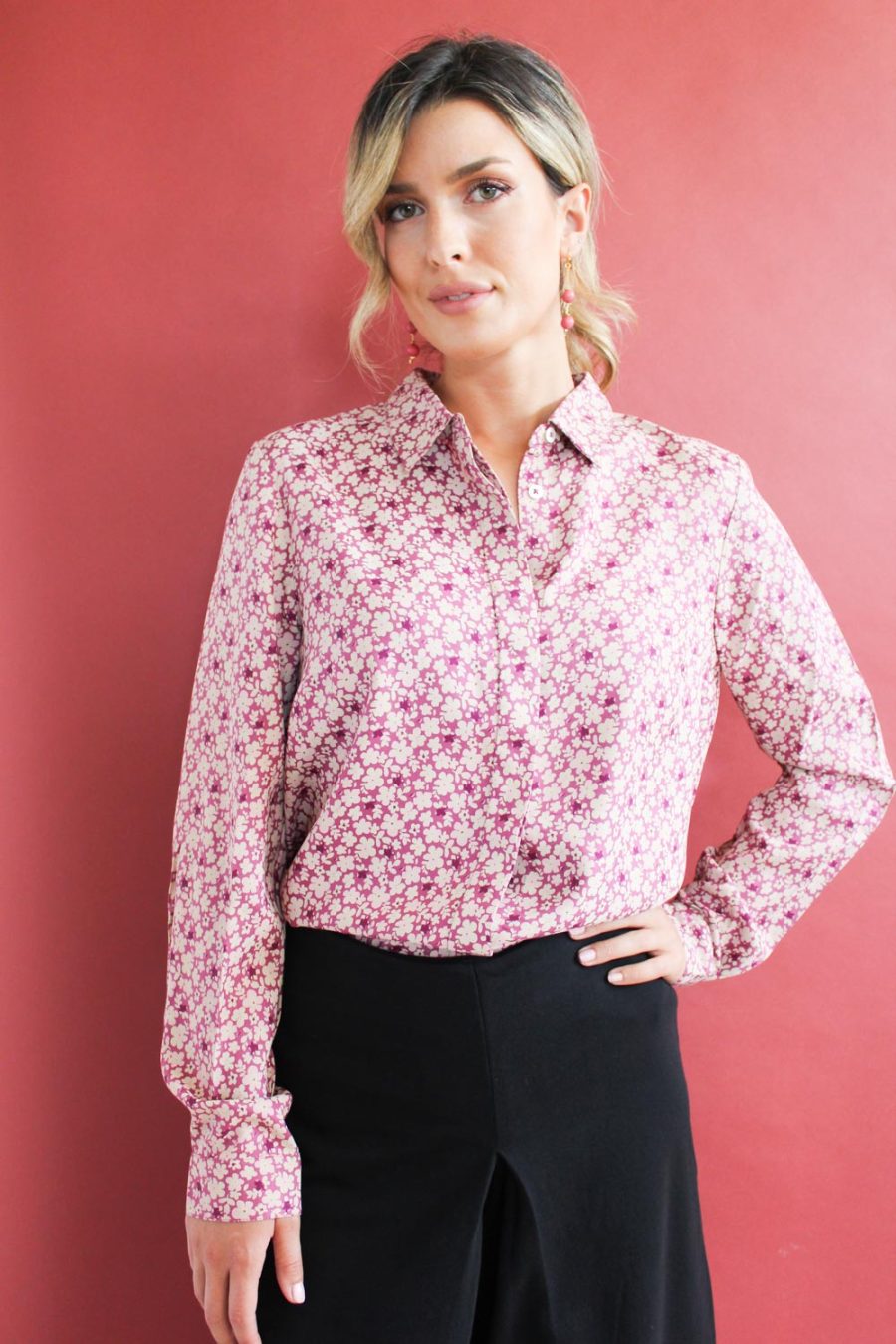 Camicia Alba in viscosa stampata - Image 4