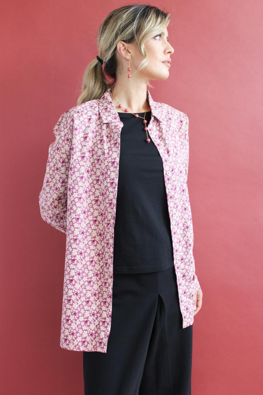 Camicia Alba in viscosa stampata - Image 5