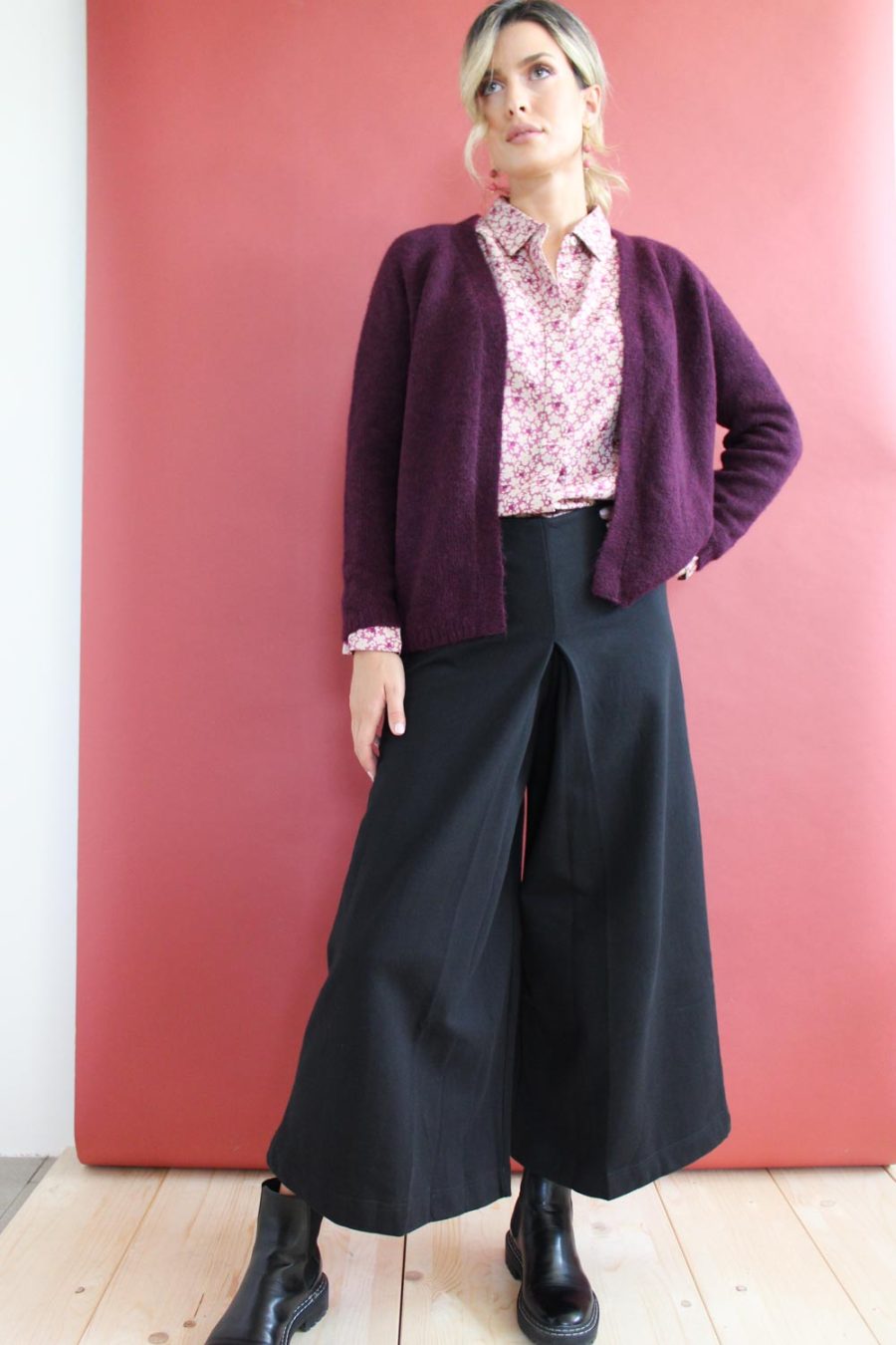 Cardigan Liquirizia in alpaca superfine - Image 2