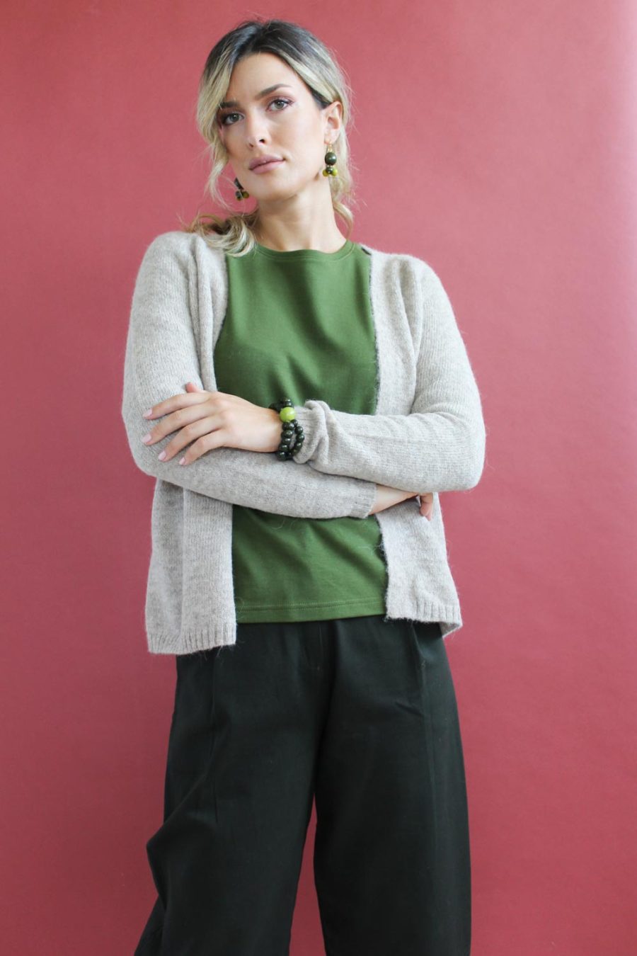 Cardigan Liquirizia in alpaca superfine - Image 3