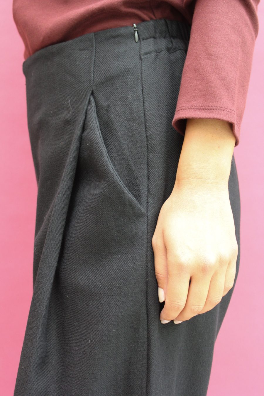 Pantalone Lea in cotone e lana - Image 4