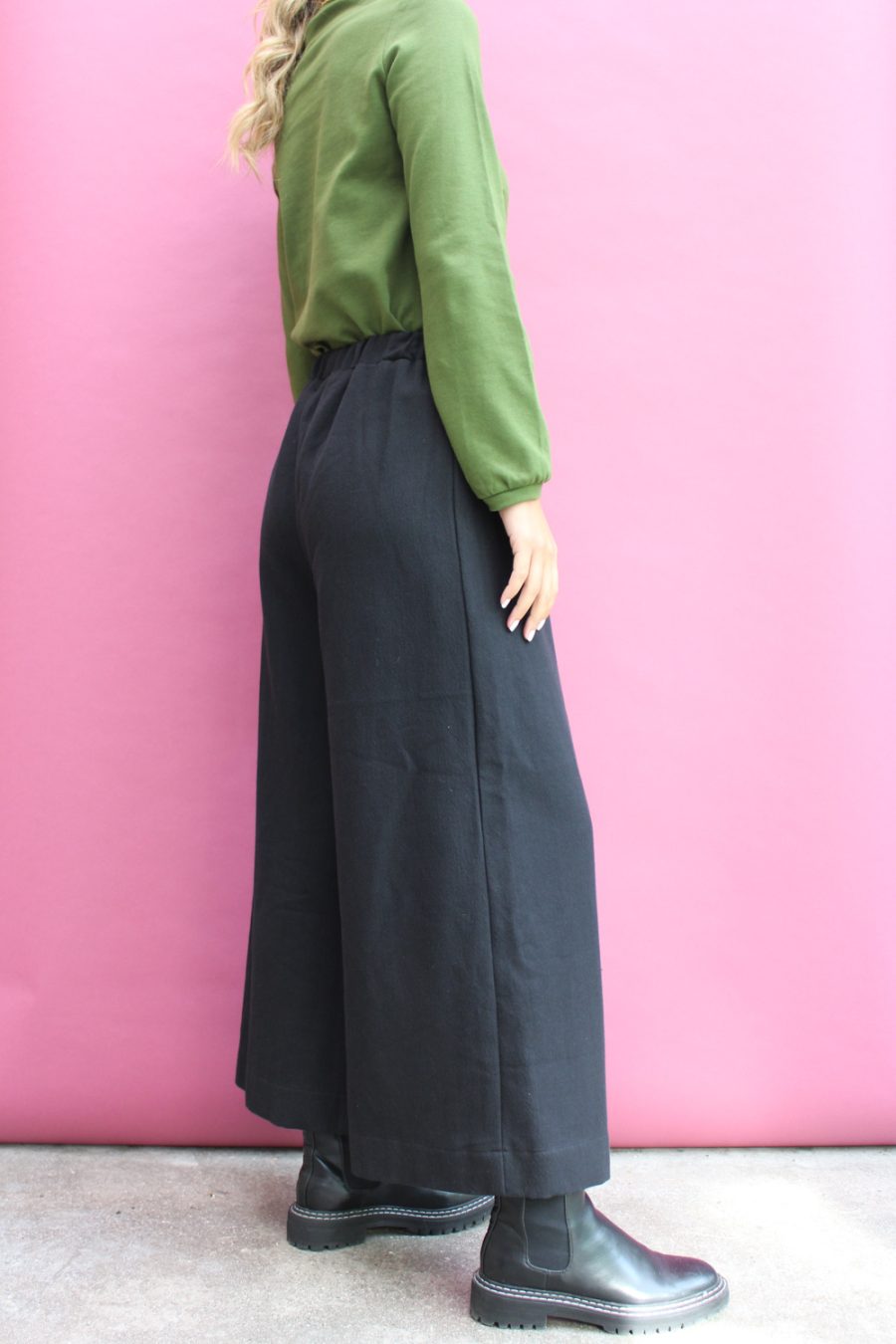 Pantalone Zoe in cotone e lana - immagine 3