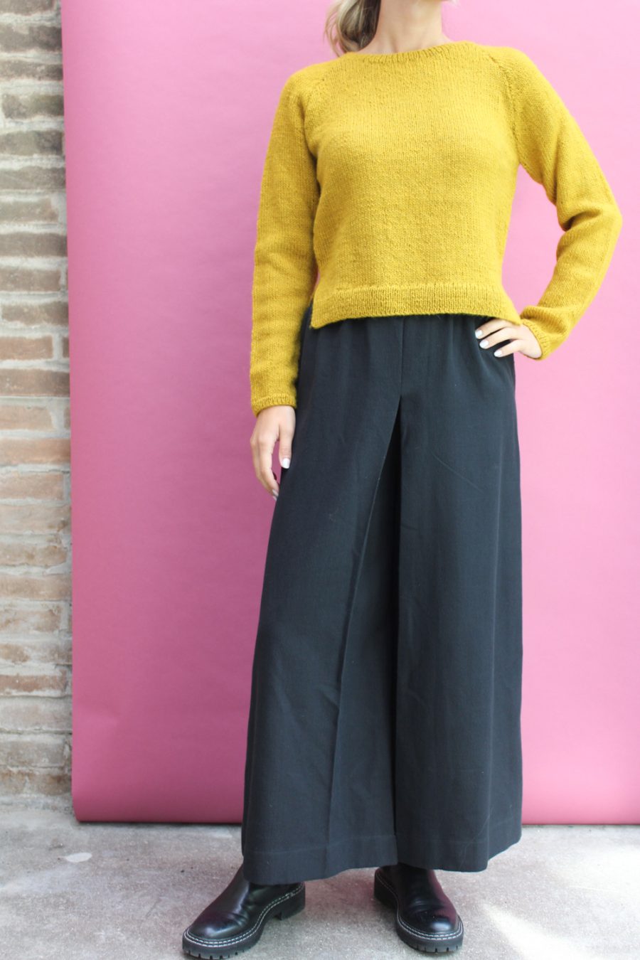 Pantalone Zoe in cotone e lana - immagine 6