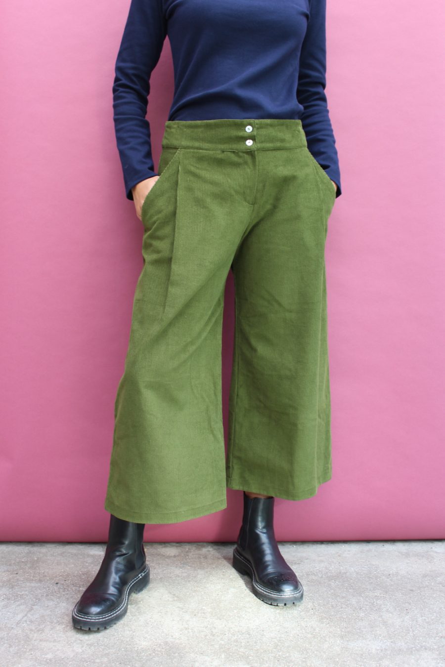 Pantalone Folk in velluto a coste di cotone - Image 2