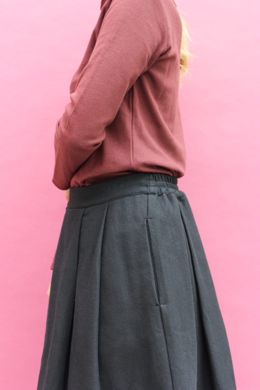 Gonna Orione in cotone e lana - Image 3