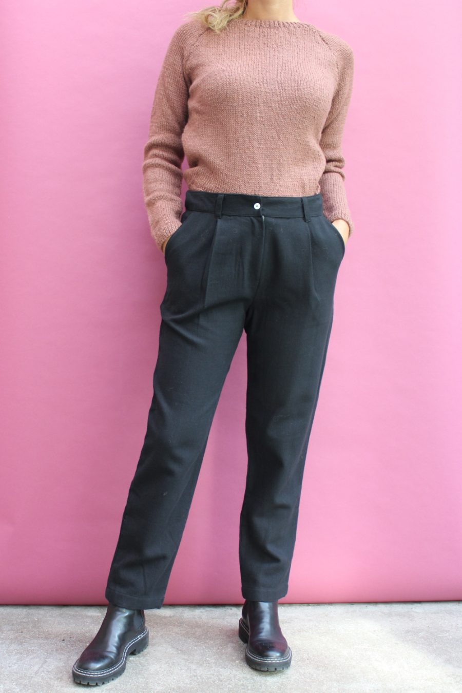 Pantalone Ambretta in cotone e lana - Image 4