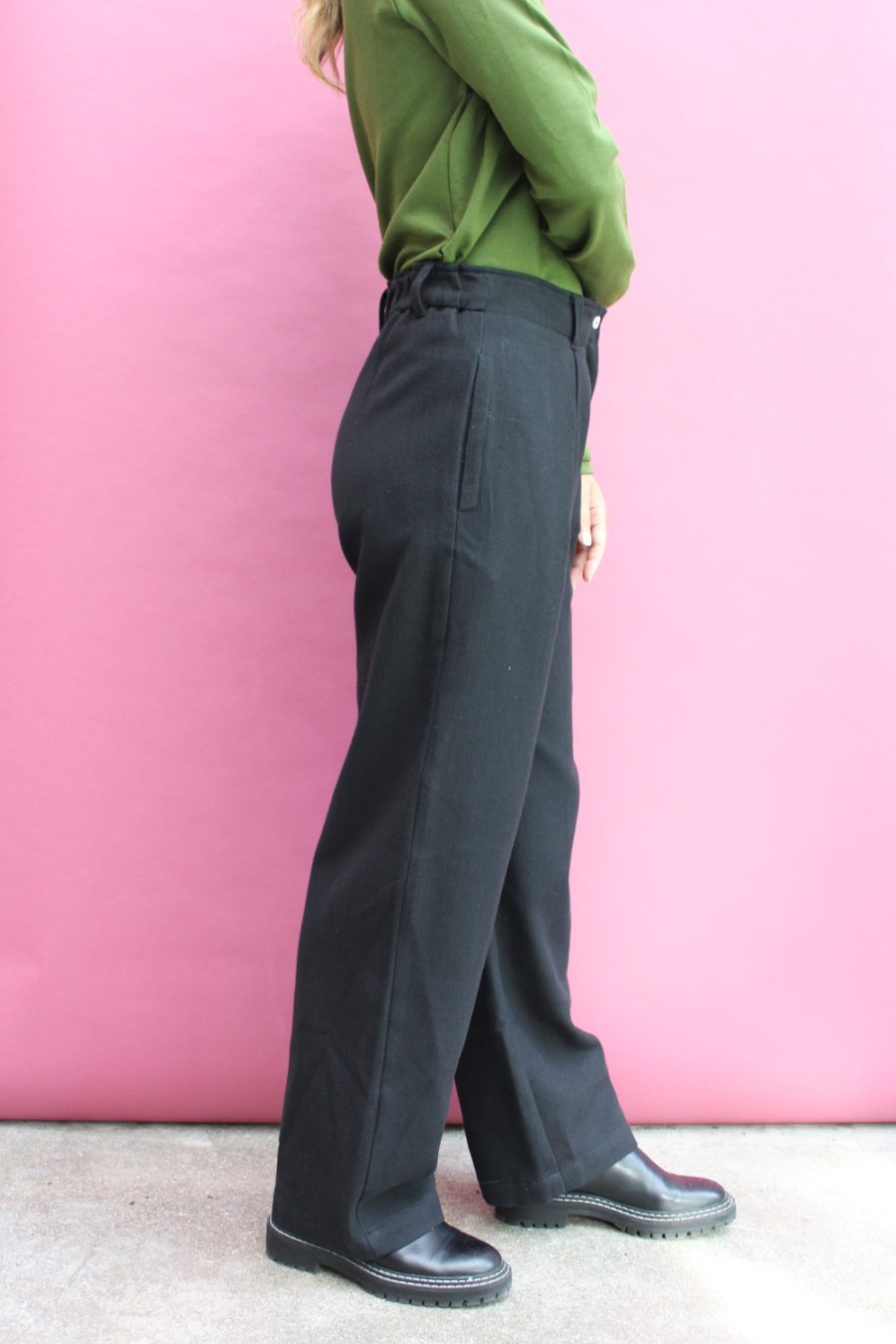 Pantalone Coronilla in cotone e lana - Image 3