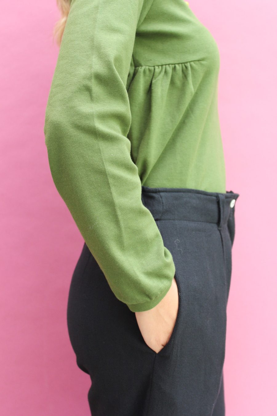 Pantalone Coronilla in cotone e lana - Image 5