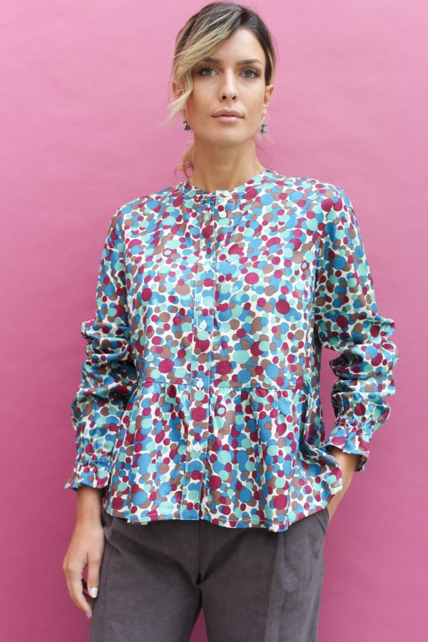 Camicia Cipressina in viscosa stampata