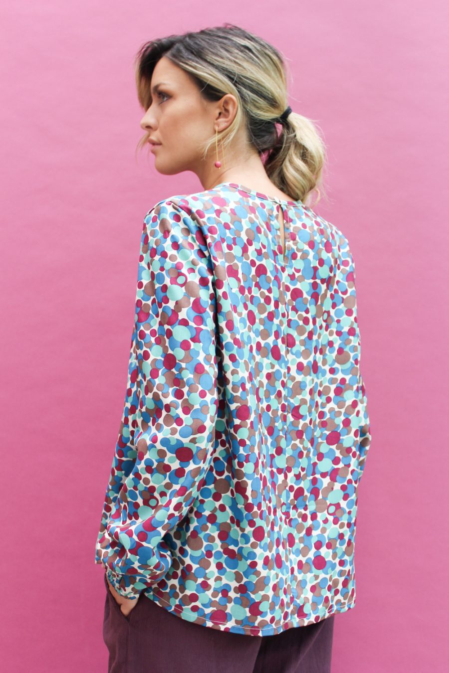 Blusa Bouquet in viscosa stampata - Image 4