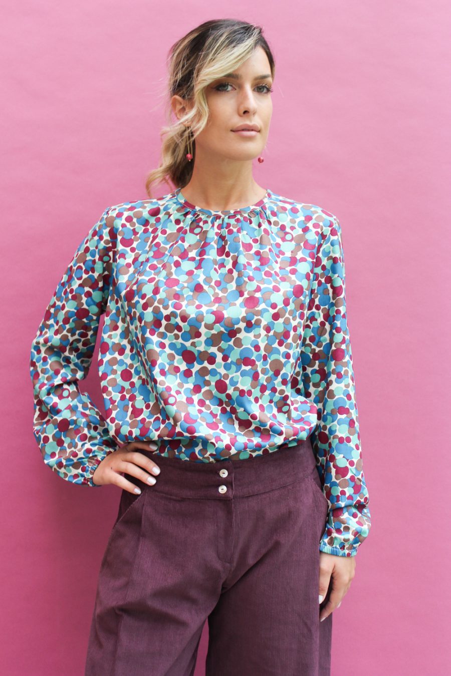 Blusa Bouquet in viscosa stampata - Image 6