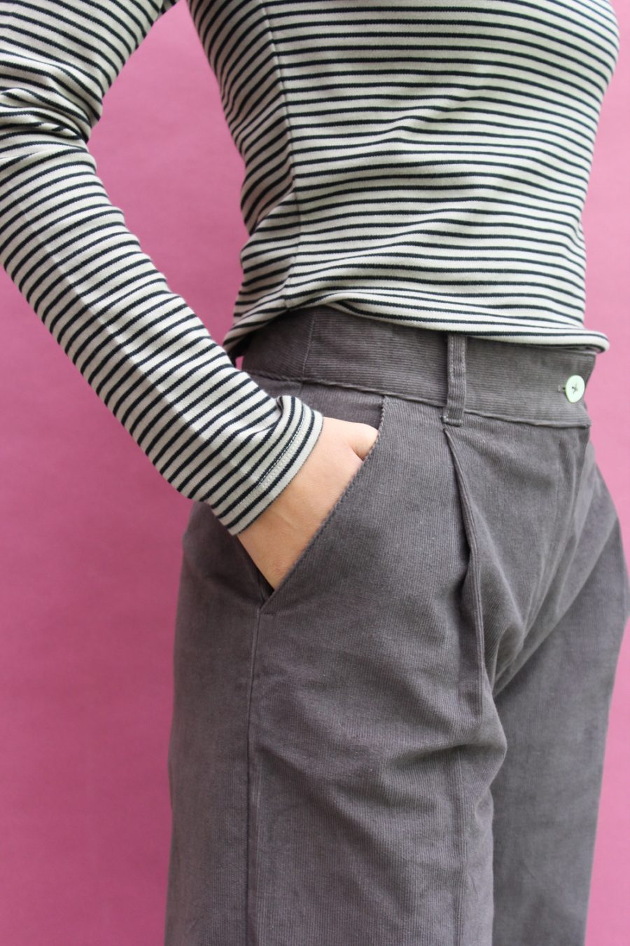 Pantalone Sinfonia in velluto a coste di cotone stretch - Image 6