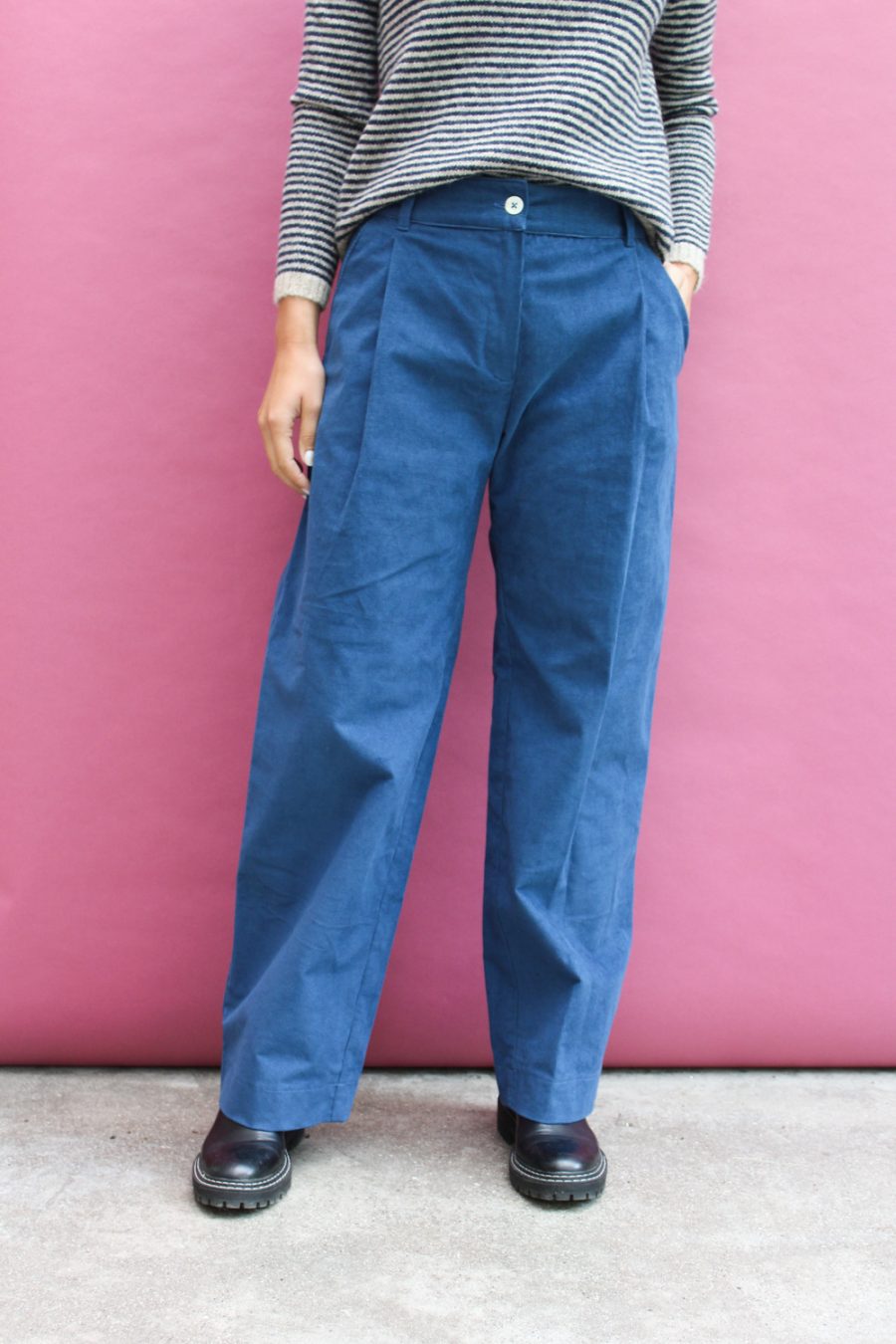 Pantalone Sinfonia in velluto a coste di cotone stretch - Image 2
