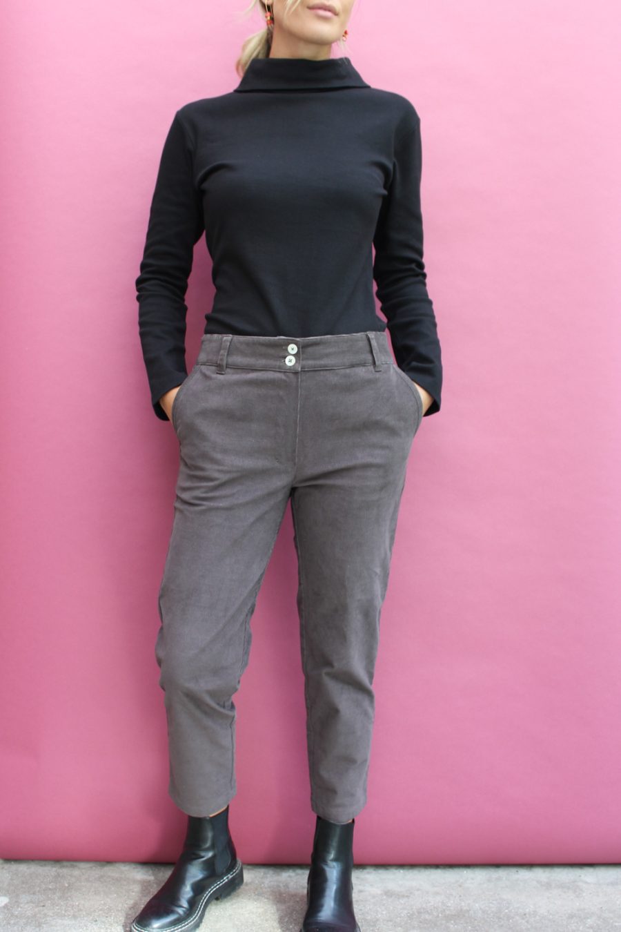 Pantalone Faggio in velluto a coste di cotone stretch - Image 5