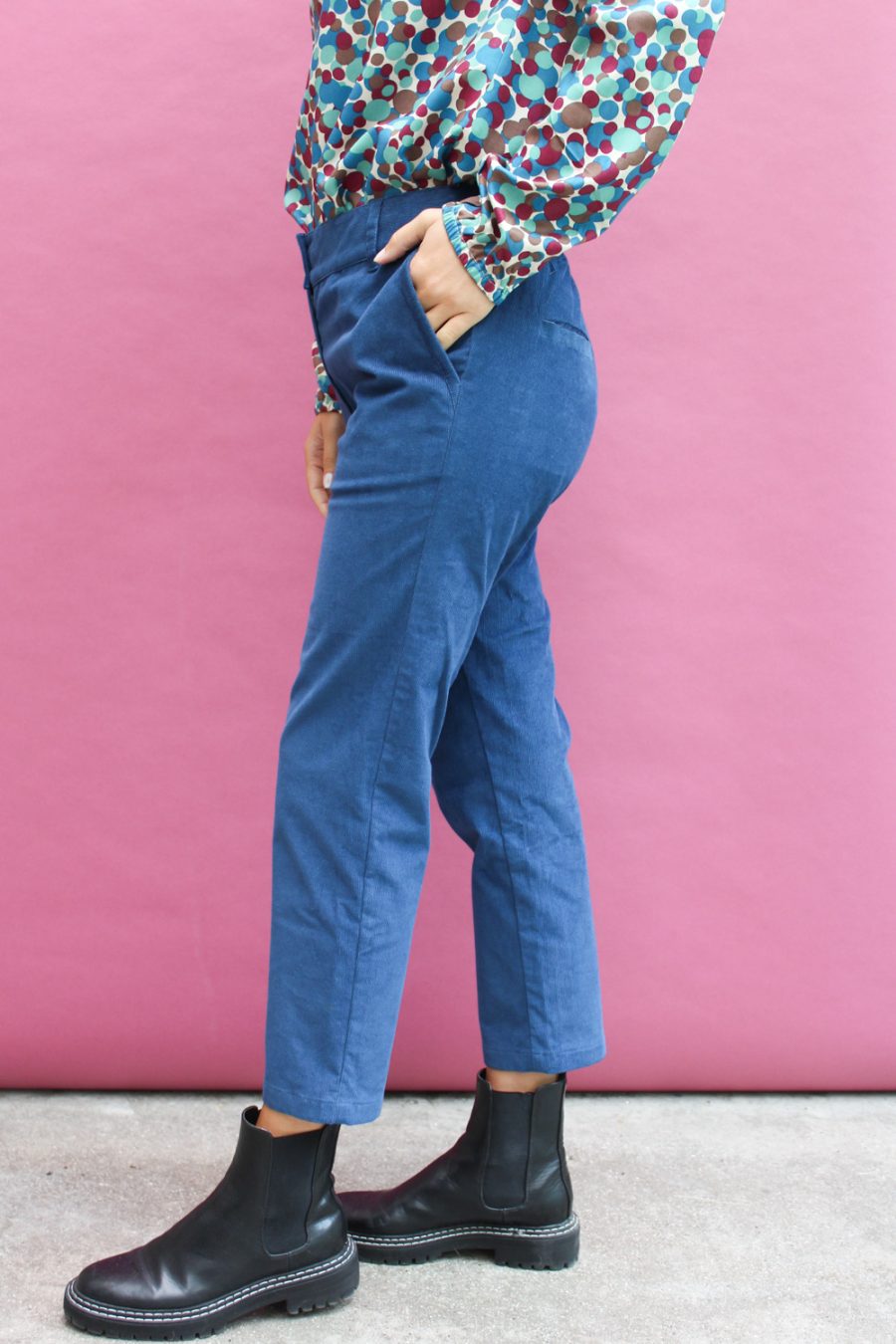 Pantalone Faggio in velluto a coste di cotone stretch - immagine 3