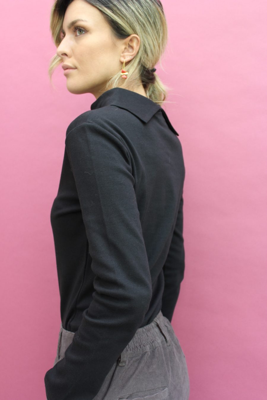 T-shirt a manica lunga Bateau Turtle in cotone interlock biologico - Image 2