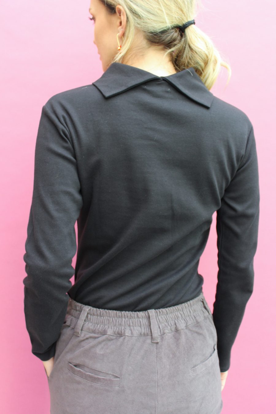 T-shirt a manica lunga Bateau Turtle in cotone interlock biologico - Image 3