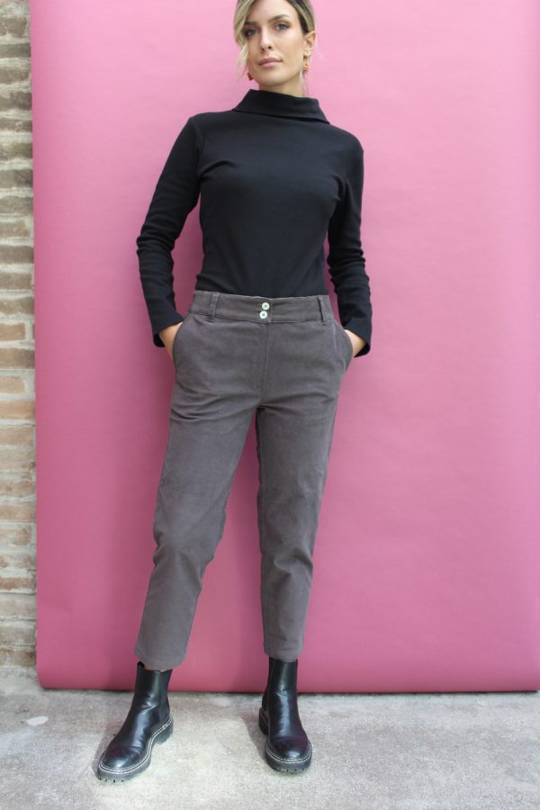 T-shirt a manica lunga Bateau Turtle in cotone interlock biologico