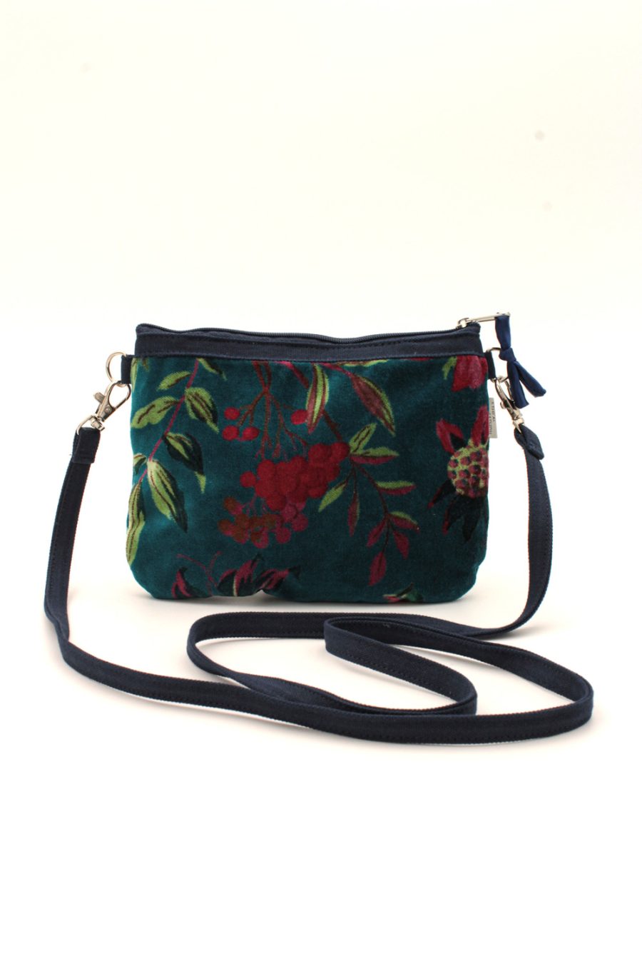 Borsa mini due tasche Blu Velvet - immagine 3