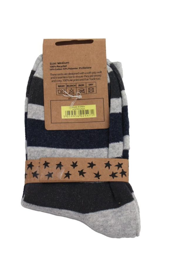 Calze Stripes grigie