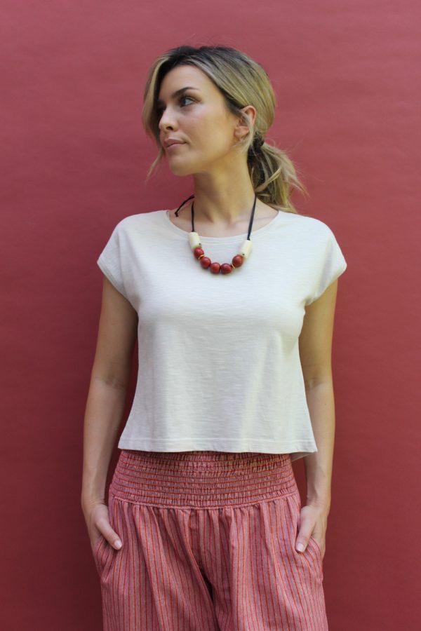 T-shirt Sophie in jersey di cotone biologico