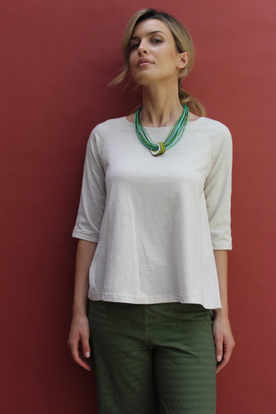 T-shirt Amanda in jersey di cotone biologico - Image 2