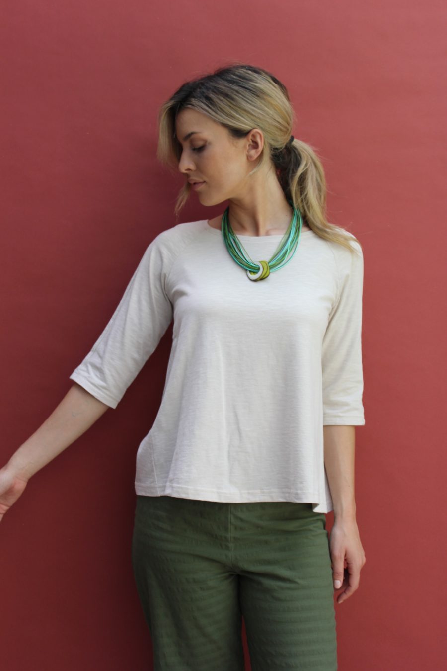 T-shirt Amanda in jersey di cotone biologico