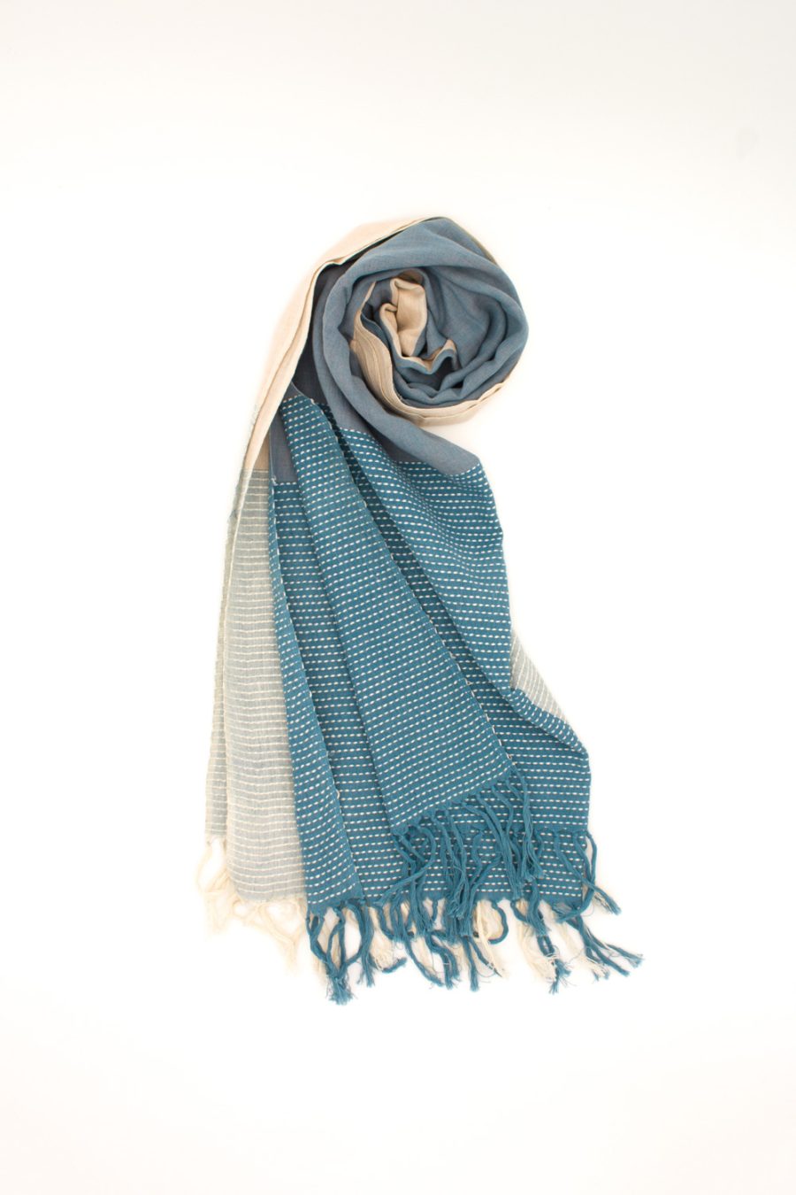Stola in cotone ricamo Kantha - Image 4