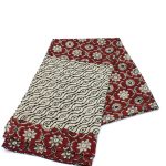 Stola in cotone stampa a mano blockprint disegno Girasole con colori vegetali - Image 4