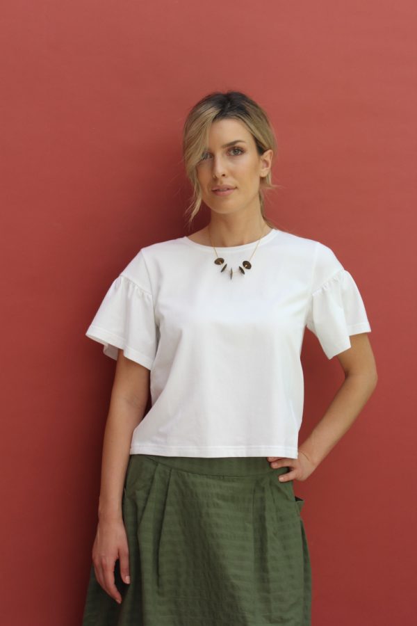 T-shirt Dana in jersey di cotone biologico stretch