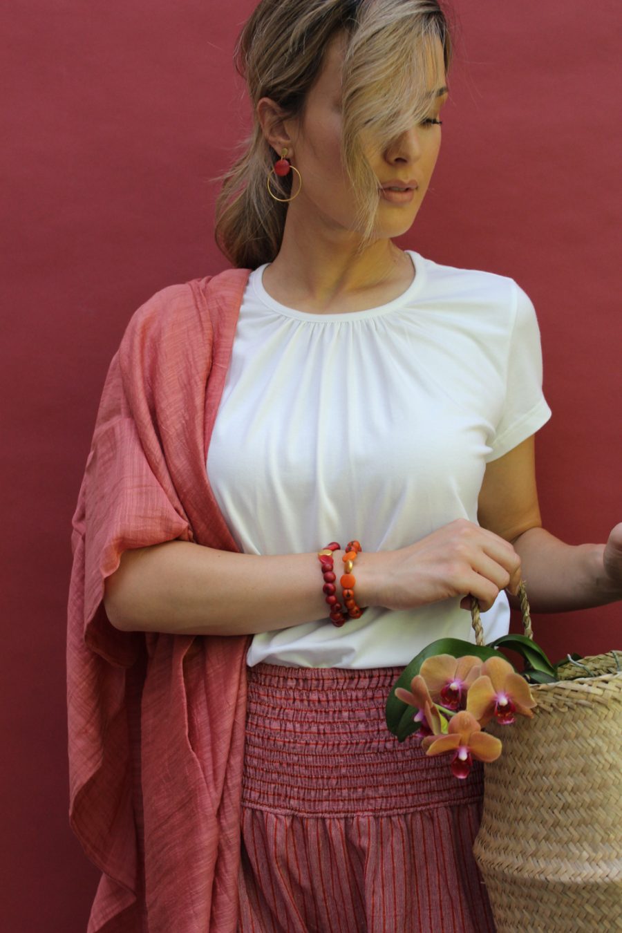 T-shirt Perla in jersey di cotone biologico stretch - Image 2
