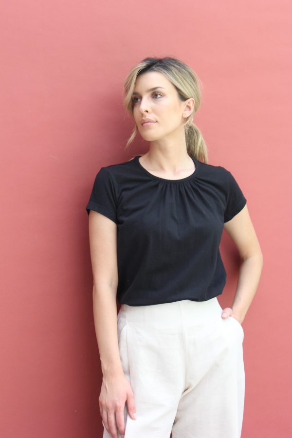 T-shirt Perla in jersey di cotone biologico stretch