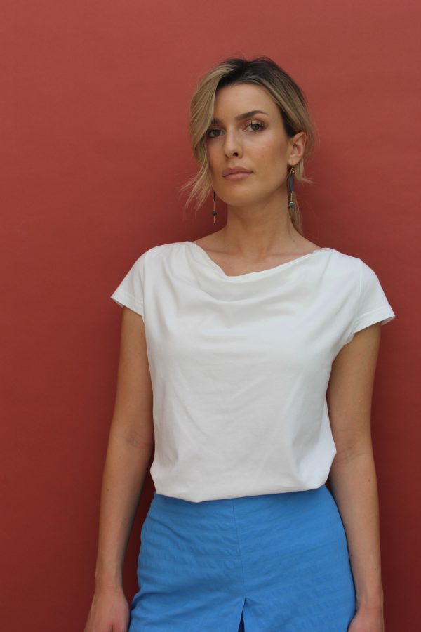 T-shirt Karina in jersey di cotone biologico stretch