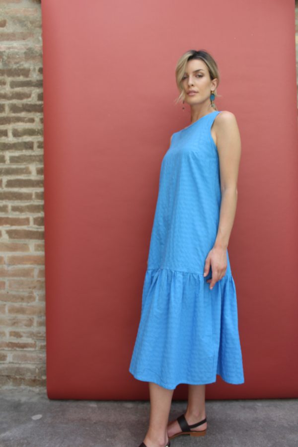 Abito Camilla in cotone seersucker