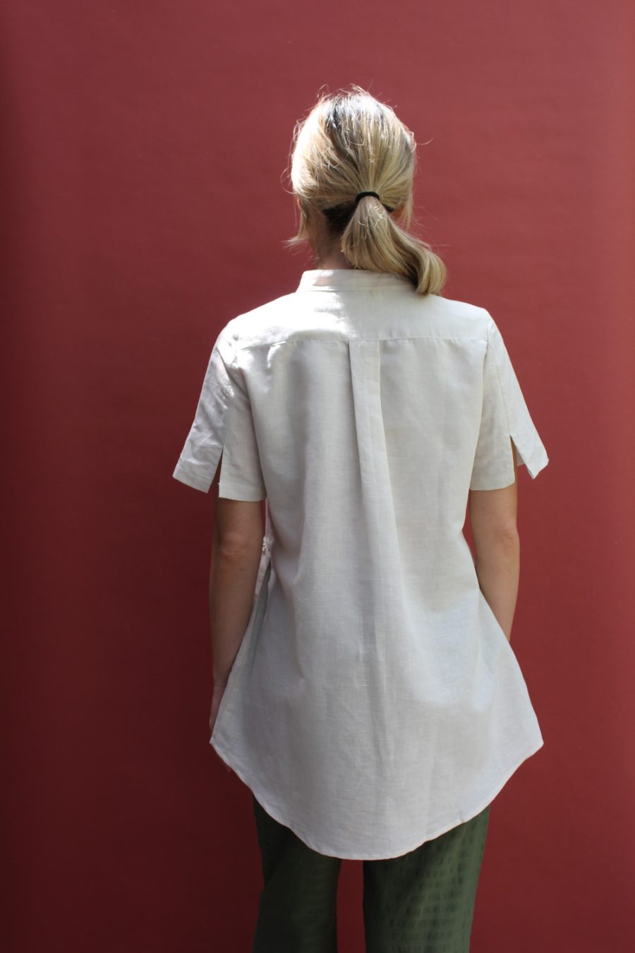 Camicia lunga Oriana in misto lino e cotone - immagine 3
