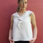 Top Tamara in misto lino e cotone