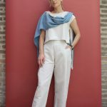 Pantalone Lea in misto lino e cotone