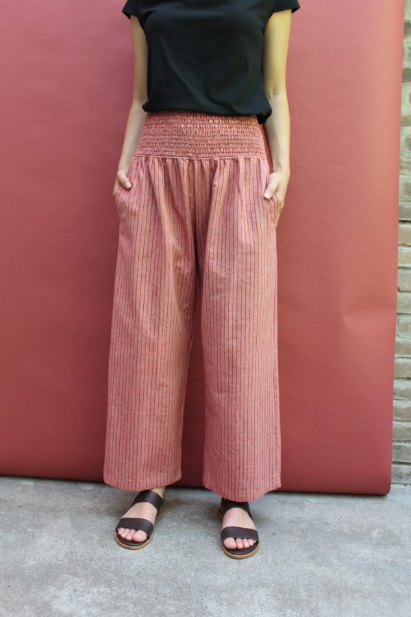 Pantalone Sylvie in cotone a righe