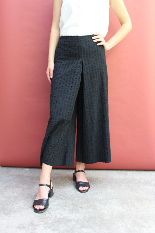 Pantalone Zoe in cotone seersucker