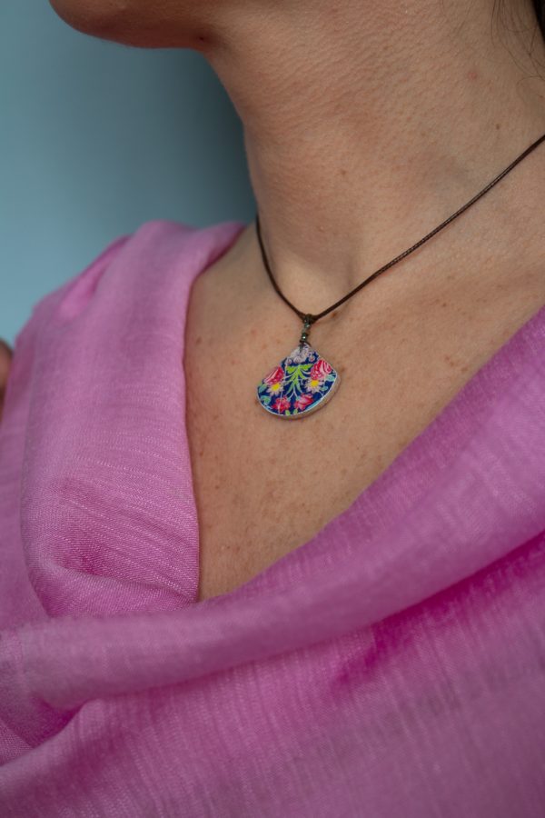 Collana con ciondolo ventaglio Chaman
