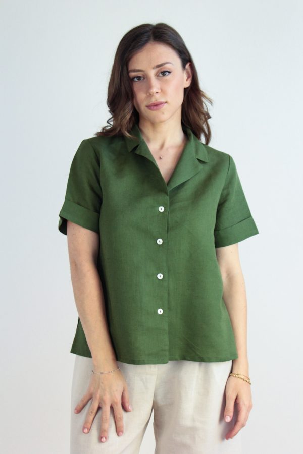 Camicia Damiana in misto lino e cotone