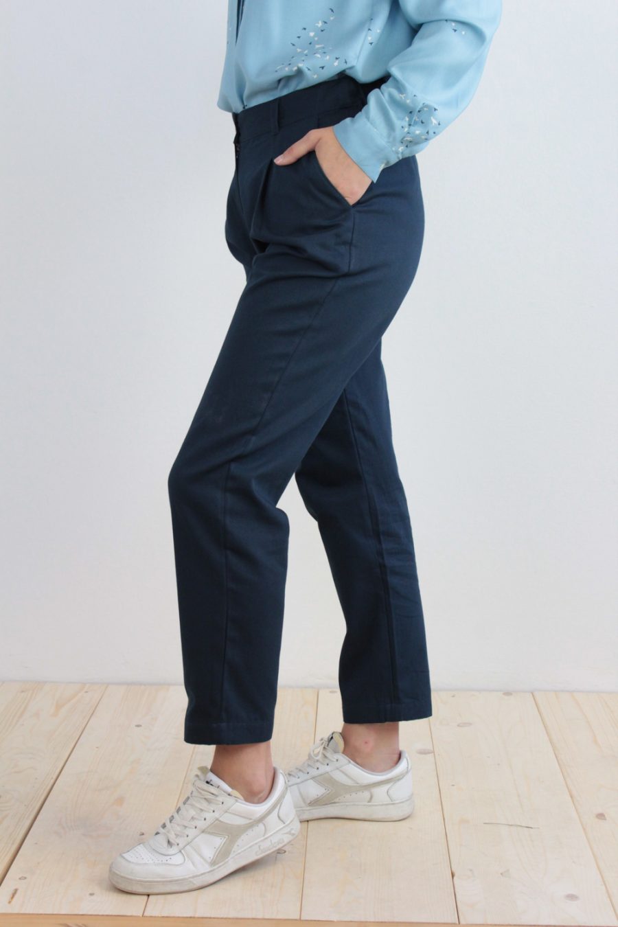 Pantalone Ambretta in cotone operato - Image 2