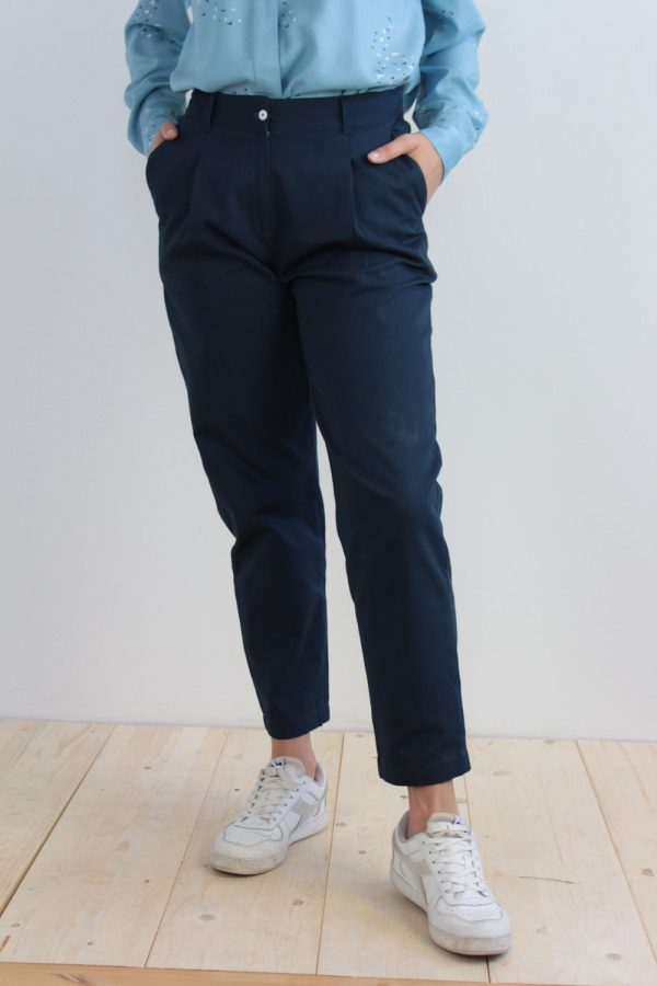 Pantalone Ambretta in cotone operato