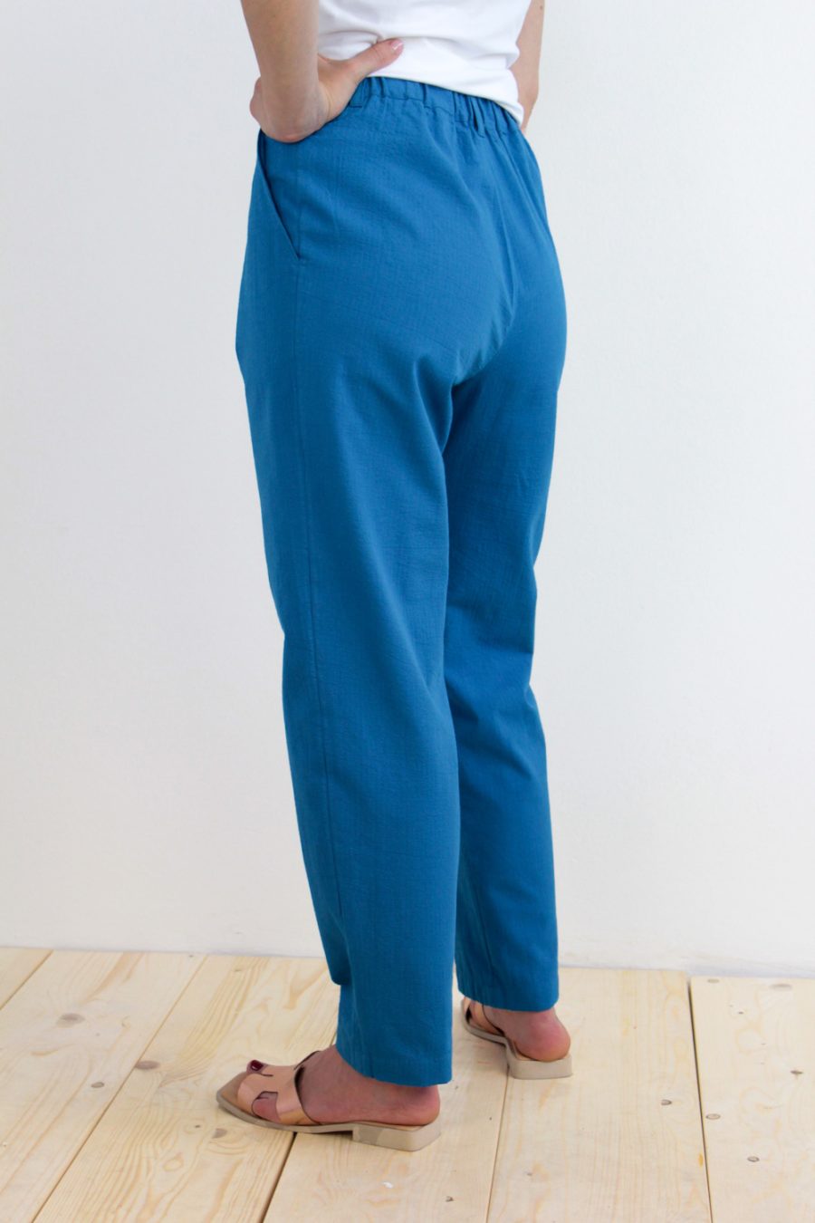 Pantalone Ambretta in cotone seersucker - Image 3