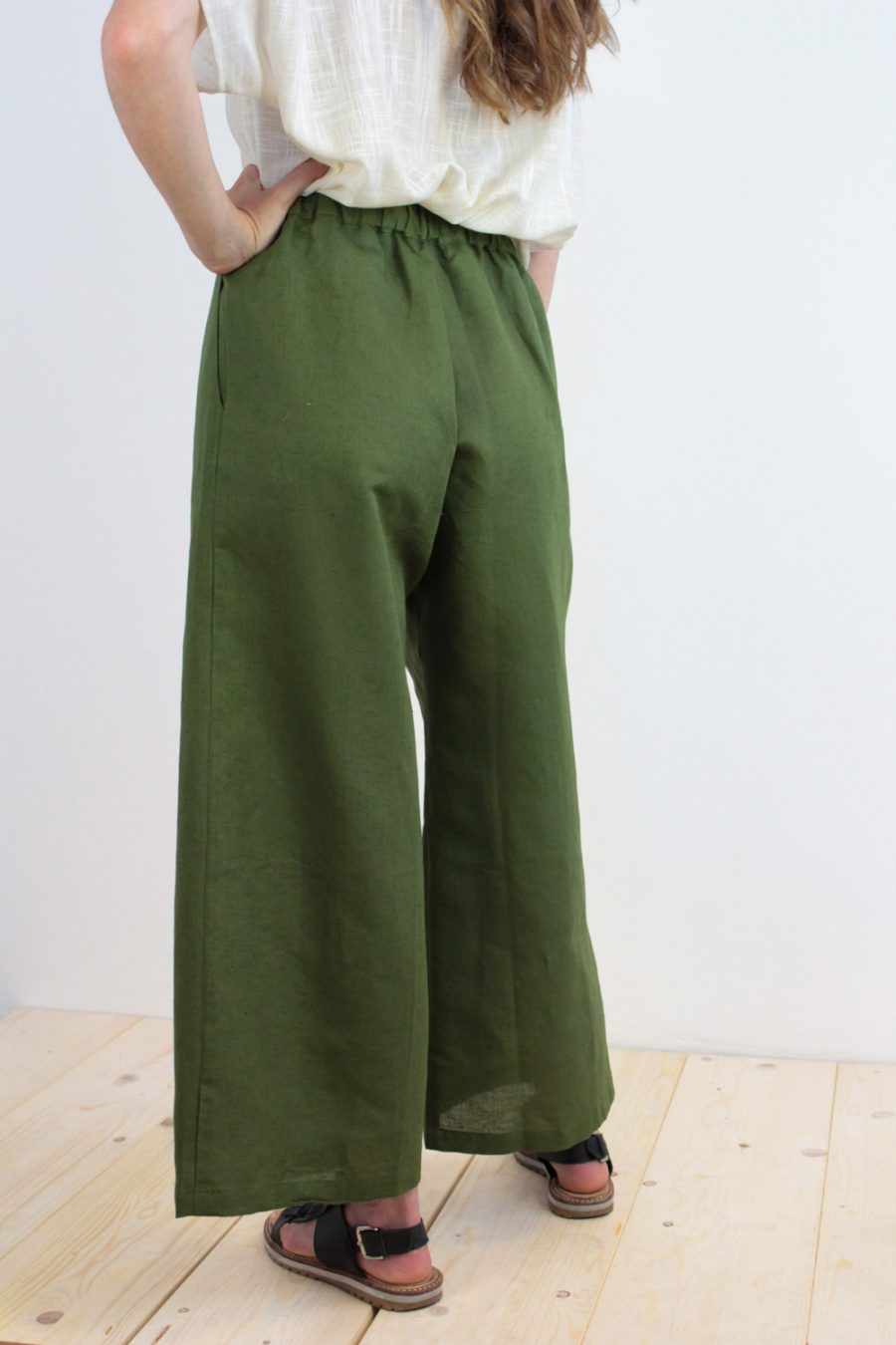 Pantalone Eileen in misto lino e cotone - Image 3